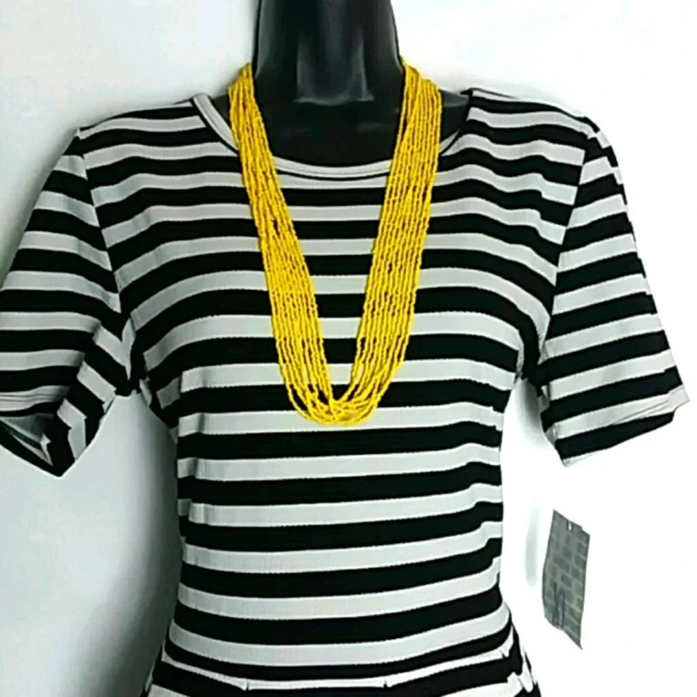 NWT Lularoe Black White Short Sleeve Dress
